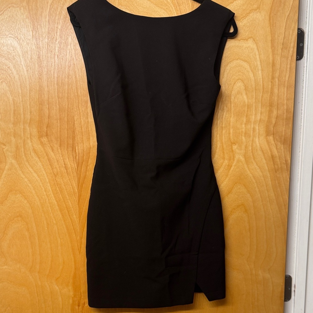 Likely Black Cap-Sleeve Mini Sheath Dress